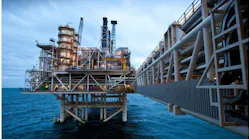 The Deepwater Gunashli complex in the Caspian Sea.