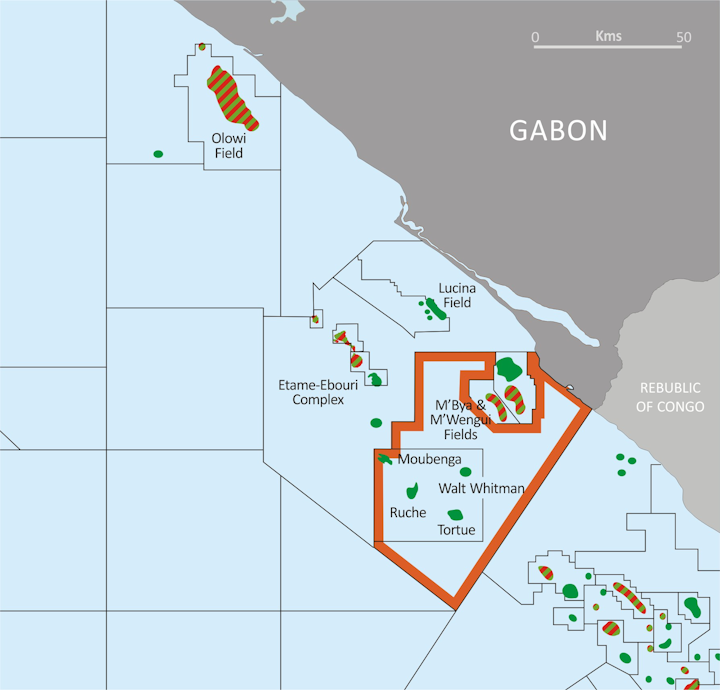 The Dussafu permit offshore Gabon.