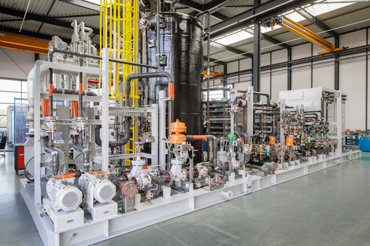 The electrochlorination equipment will generate and inject sodium hypochlorite into the seawater systems.