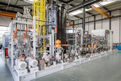 The electrochlorination equipment will generate and inject sodium hypochlorite into the seawater systems. The electrochlorination equipment will generate and inject sodium hypochlorite into the seawater systems.