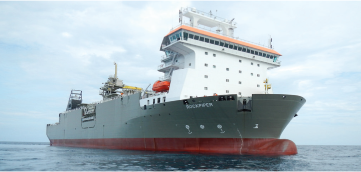 The Rockpiper fallpipe vessel.
