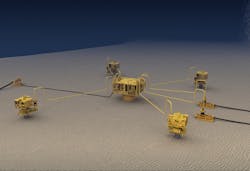 OneSubsea will supply the industry's first fully integrated subsea production system rated up to 20,000 psi for the deepwater Anchor field in the US Gulf of Mexico. OneSubsea will supply the industry's first fully integrated subsea production system rated up to 20,000 psi for the deepwater Anchor field in the US Gulf of Mexico.