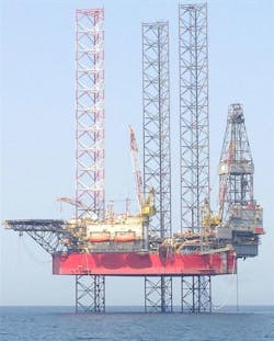 The jackup drilling rig AOD III is under contract with Saudi Aramco. The jackup drilling rig AOD III is under contract with Saudi Aramco.