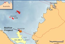 Location of the WA-488-P permit offshore northwest Australia. Location of the WA-488-P permit offshore northwest Australia.