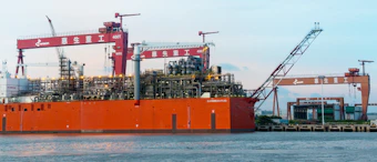 The Caribbean FLNG is the world’s first barge-based FLNG vessel.