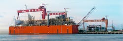 The Caribbean FLNG is the world’s first barge-based FLNG vessel. The Caribbean FLNG is the world’s first barge-based FLNG vessel.