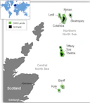 The company's operations in the UK North Sea.