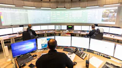 The control room on the Snorre A platform in the North Sea.