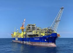 The FPSO Helang operates in block SK10 offshore Sarawak, Malaysia. The FPSO Helang operates in block SK10 offshore Sarawak, Malaysia.