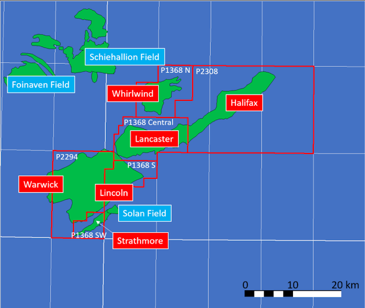 The company's offshore licenses.