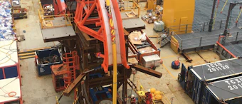 Umbilicals and flexible flowlines were installed using MDL’s Horizontal Lay System with an 85-metric ton (94-ton) tensioner plus work platform and a 400-metric ton (441-ton) reel drive system.