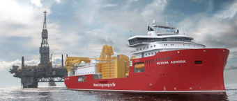 The new cable laying vessel Aurora will install the two 120-km (75-mi) power umbilicals at the Ormen Lange gas field in 2023.