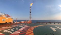 Platform 14B is designed to handle 14.2 MMcm/d of natural gas from Phase 14 of South Pars, along with 20,000 b/d of condensate. Platform 14B is designed to handle 14.2 MMcm/d of natural gas from Phase 14 of South Pars, along with 20,000 b/d of condensate.