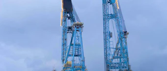 The crane vessel Saipem 7000 will conduct the installation activities at the Neart na Gaoithe wind farm offshore Scotland.