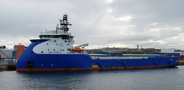 The platform supply vessel Sea Forth.