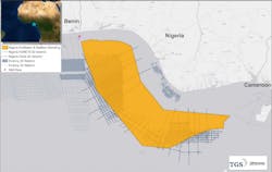 Map showing area of the Nigeria multibeam and seafloor sampling study. Map showing area of the Nigeria multibeam and seafloor sampling study.