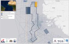 The expanded 3D seismic survey covers blocks A2/A5 offshore The Gambia.