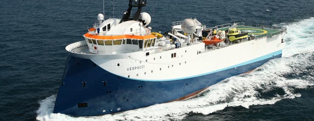 The multi-purpose vessel SW Vespucci will employ a Flexisource triple source in combination with Qmarine towed streamer and ocean bottom nodes.