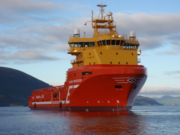 The supply vessel Viking Princess.