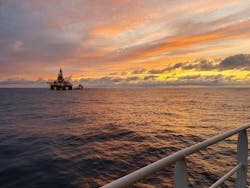 The semisubmersible West Hercules will drill well 31/5-7 Eos field in the Norwegian North Sea for the Northern Lights project.