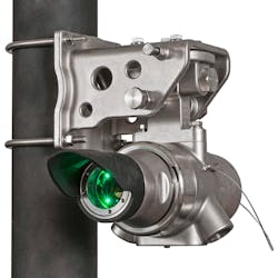 Line-of-sight detectors used to continuously monitor combustible hydrocarbon gas concentrations in harsh environments should include control temperature and obscuration triggers, as found on the Det-Tronics Flexsight LS 2000 LOS IR detector. Line-of-sight detectors used to continuously monitor combustible hydrocarbon gas concentrations in harsh environments should include control temperature and obscuration triggers, as found on the Det-Tronics Flexsight LS 2000 LOS IR detector.