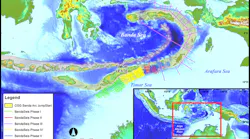 Map showing the Banda Arc JumpStart region including the BandaSeis 2D multi-client survey.