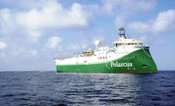 The Polarcus Asima vessel is acquiring the Petrelex 3D seismic survey offshore northwest Australia. The Polarcus Asima vessel is acquiring the Petrelex 3D seismic survey offshore northwest Australia.