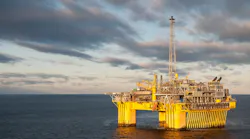 The Troll C platform in the North Sea.