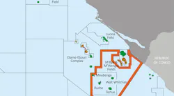 Location of the Tortue field offshore Gabon.