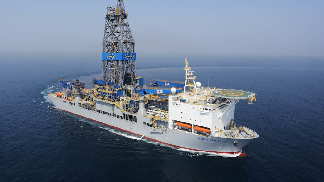 The drillship Noble Sam Croft drilled the Maka Central-1 well in block 58 offshore Suriname.