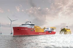 The cable lay vessel Nexans Aurora is scheduled for delivery next year.