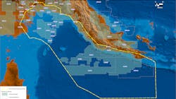 Gulf of Papua prospectivity study. Gulf of Papua prospectivity study.
