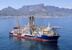 The drillship Stena DrillMAX drilled the Karish Main gas field development wells and will drill the Zeus exploration well offshore Israel.