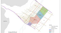 The 3D surveys of the Tannat project are located within the Punta Del Este and Pelotas basins offshore Uruguay.