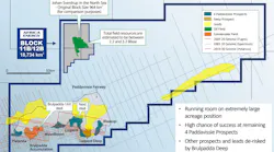 Block 11B/12B in the Outeniqua basin offshore South Africa.