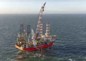 The jackup vessel Blue Tern.