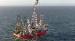 The jackup vessel Blue Tern.