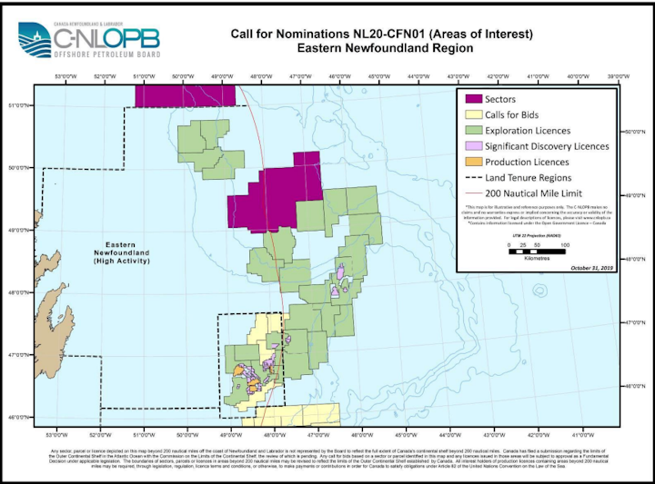 C Nlopb Invites Suggestions For Offshore Newfoundland Leases Offshore