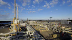 Kollsnes processing plant in Norway.