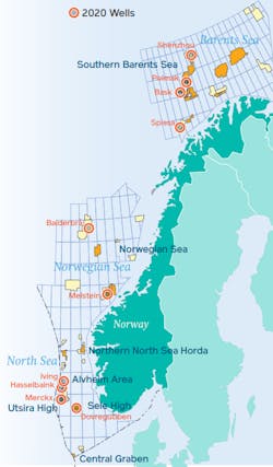 This year the company expects to participate in 10 wells on the Norwegian continental shelf.