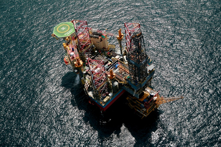 The jackup drilling rig Shelf Drilling Enterprise.