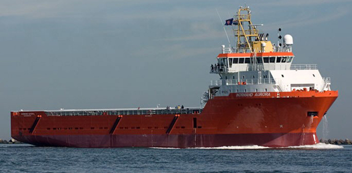 The platform supply vessel Normand Aurora has supported Fairfield’s Greater Dunlin Area decommissioning program since January 2019.