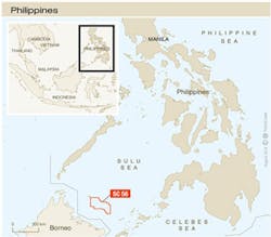 Location of SC 56 in the Sulu Sea offshore the Philippines. Location of SC 56 in the Sulu Sea offshore the Philippines.