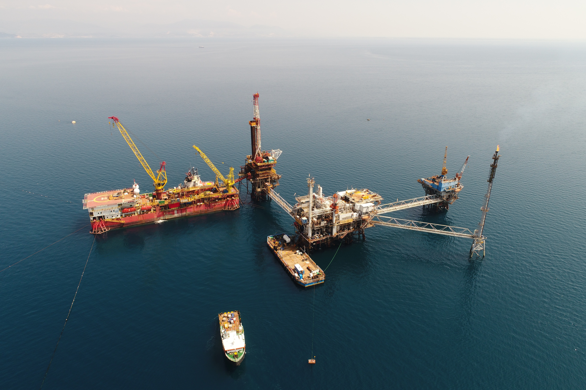 Prinos complex offshore Greece.