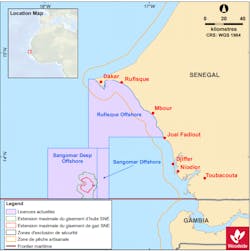 Sangomar Map Sangomar Map