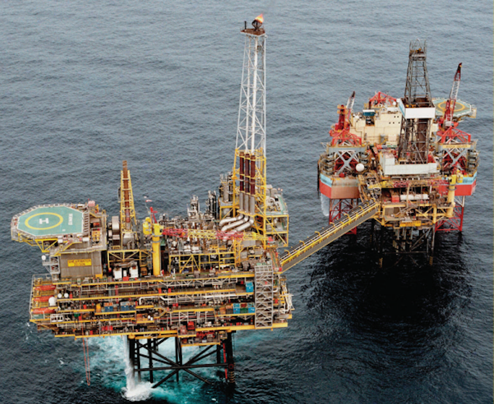 The Shearwater field is a high-pressure/high-temperature reservoir produced through a process, utilities and quarters platform in the UK central North Sea.