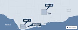 The Zama oil field is in block 7 offshore Mexico. The Zama oil field is in block 7 offshore Mexico.