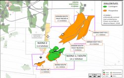 Shallow plays in the Thali block offshore Cameroon. Shallow plays in the Thali block offshore Cameroon.