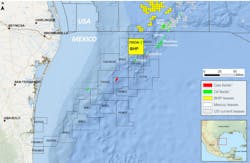 Location of the Trion field offshore Mexico. Location of the Trion field offshore Mexico.