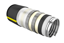 The hybrid composite flexible pipe reduces overall system complexity. The hybrid composite flexible pipe reduces overall system complexity.